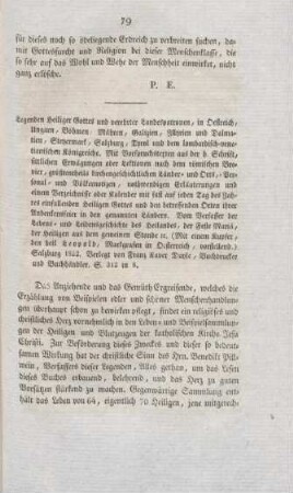 79-82 "Legenden Heiliger Gottes und vereherter Landespatronen in Oesterreich, Ungarn, Böhmen, Mähren, Galizien, Illyrien und Dalmatien, Steyermark, Salzburg, Tyrol und dem lombardisch-venetianischen Königreiche"