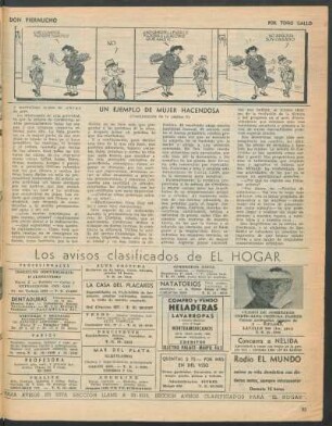 Los avisos clasificados de El Hogar