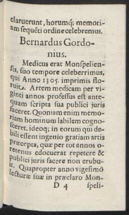 Bernardus Gordonius.