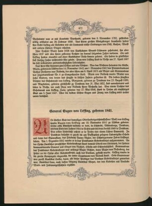 General Eugen von Lessing, geboren 1841
