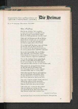 Nr. 4, 76. Jahrgang, Neumünster, April 1969