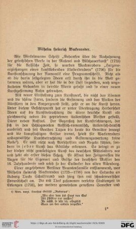 Wilhelm Heinrich Wackenroder