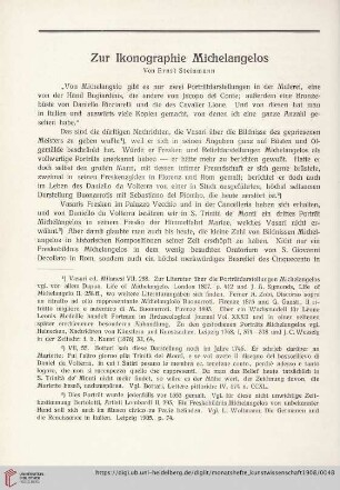 1: Zur Ikonographie Michelangelos