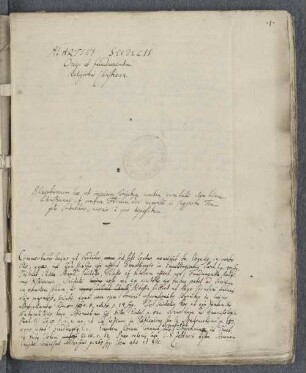 [Origo et fundamentum religionis Christianae]