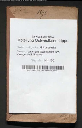 Erblasser: Blase, Clare Louise, geb. Jürgensmeier: