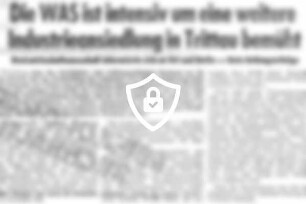 Die WAS ist intensiv um eine weitere Industrieansiedlung in Trittau bemüht