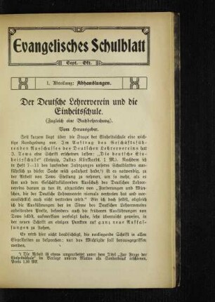¬Der¬ Deutsche Lehrerverein und die Einheitsschule : (zugleich eine Buchbesprechung)
