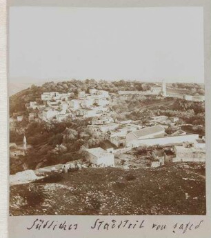 Südlicher Stadtteil von safed