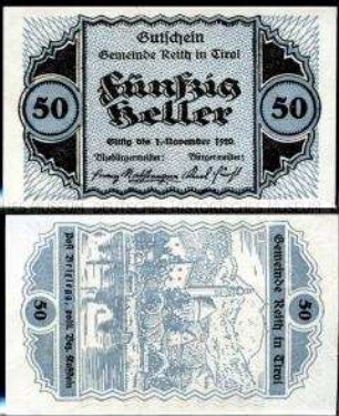 Reith, Tirol 50 Heller