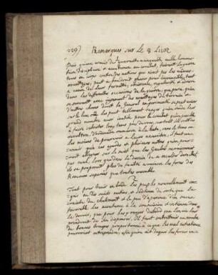 Remarques sur Le 8 Livre