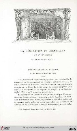 3. Pér. 17.1897: La décoration de Versailles au XVIIIe siècle, 6
