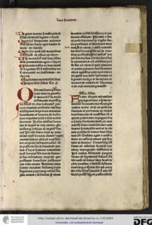 Incipit liber secundus, capitulum primum.
