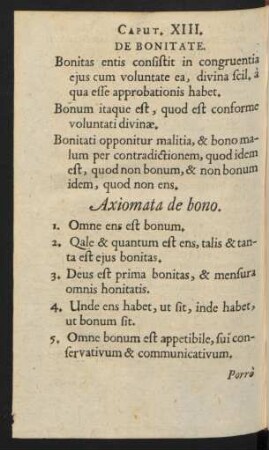 Caput. XIII. De Bonitate.