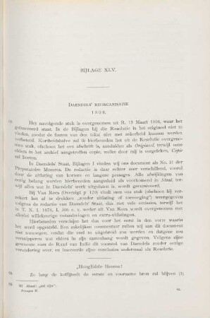 Bijlage XLV. Daendels' reorganisatie, 1808