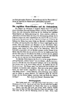 Die englischen Gewerkschaften und die Bodenreform