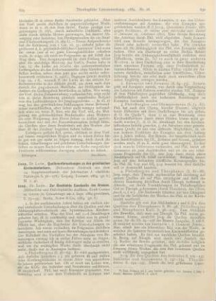 629-634 [Rezension] Jeep, Ludw., Quellenuntersuchungen zu den griechischen Kirchenhistorikern