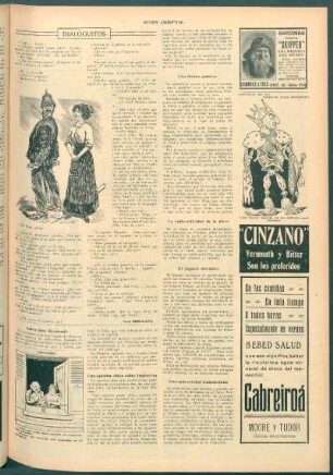 Carnaval de 1912 - Modelos para disfraces [Caricatura]