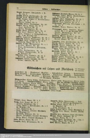 Köllmichen mit Leipen und Merschwitz
