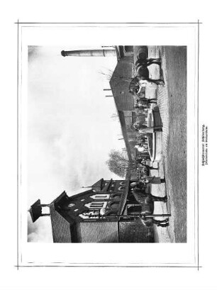 Schloßbrauerei Schöneberg. Pferdetränke am Stallgebäude