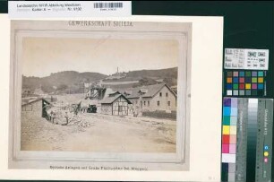 Meggen (Lennestadt) Gewerkschaft Sicilia Betriebsanlagen auf der Grube Philippine 1880 27 x 38 Fotos Landsberg-Velen Nr. 722