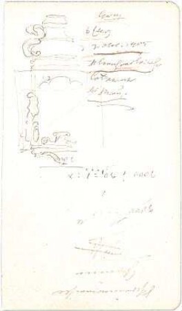 Hauberrisser, Georg von; u. a. Deutschland; Italien; Österreich; Skizzen - Details