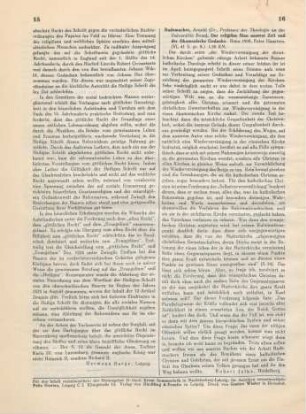 16 [Rezension] Rademacher, Arnold, Der religiöse Sinn unserer Zeit und der ökumenische Gedanke