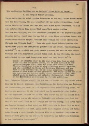Die englischen Komödianten am landgräflichen Hofe zu Kassel