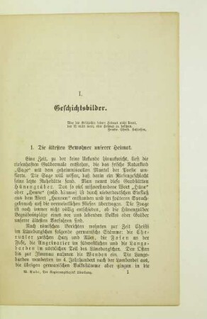 I. Geschichtsbilder