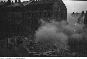 Dresden, Neustadt. Sprengungen im Hechtviertel, 1946/47