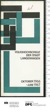 Programm Jahr 1966/1967