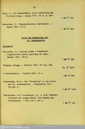 Musik und Musikleben des 20. Jahrhunderts