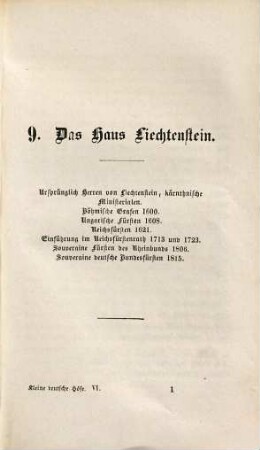 Geschichte der deutschen Höfe seit der Reformation, 40. 6. Abth., Geschichte der kleinen deutschen Höfe ; 6. Th.