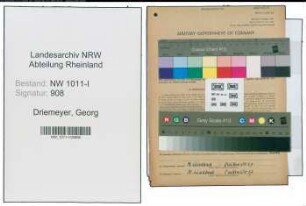 Entnazifizierung Georg Driemeyer , geb. 18.01.1895 (Arbeiter)