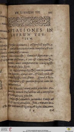 Notationes in librum tertium