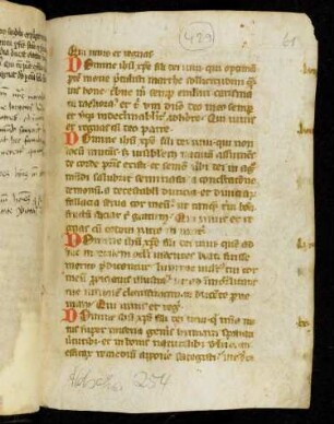 Orationes ad Jesum Christum (Anfang und Schluss fehlen)