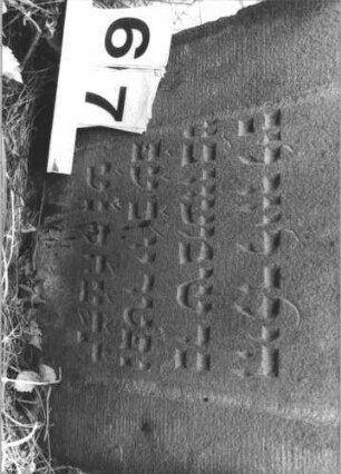 Grabstein 67 (Detailaufnahme)