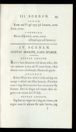 IV. Scenen.
