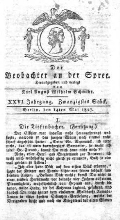20. Stueck, 14. Mai 1827