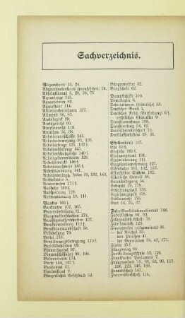 Sachverzeichnis