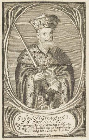 Bildnis des Johannes Georgius I. von Sachsen