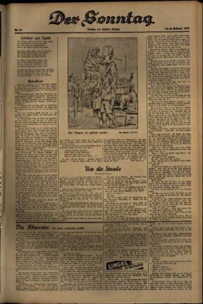 Vierte Ausgabe vom Sonntag, den 14. Februar 1937.
