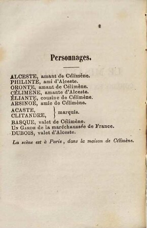 Le misanthrope : comédie en cinq actes et en vers