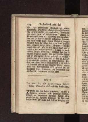 XXII Dat meer is, alle Voorsegginge buiten Gods Woord is uitdrukkelik verboden.