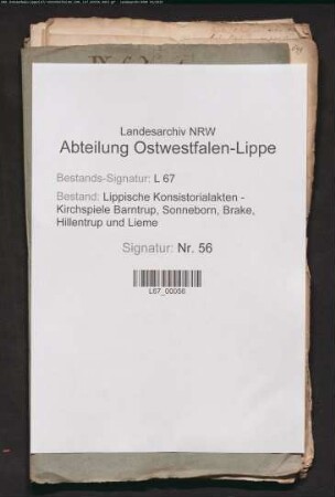Besetzung der Küsterstelle