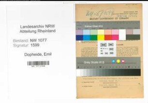 Entnazifizierung Emil Dopheide , geb. 24.10.1893 (Polizist)