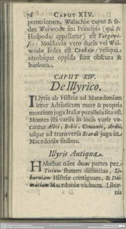 Caput XIV. De Illyrico
