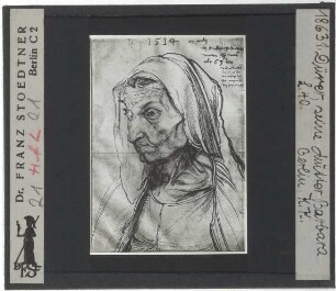 Dürer, Bildnis der Mutter mit 63 (Berlin KK KdZ 22)
