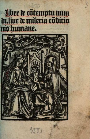 Liber de contemptu mundi sive de miseria conditionis humanae