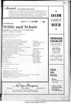 Wölfe und Schafe