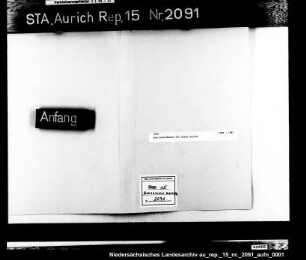 Das Schuldwesen der Stadt Aurich
